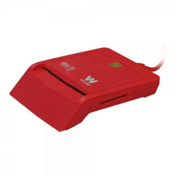 LECTOR TARJETA CHIP DNIE USB WOXTER ROJO TR30